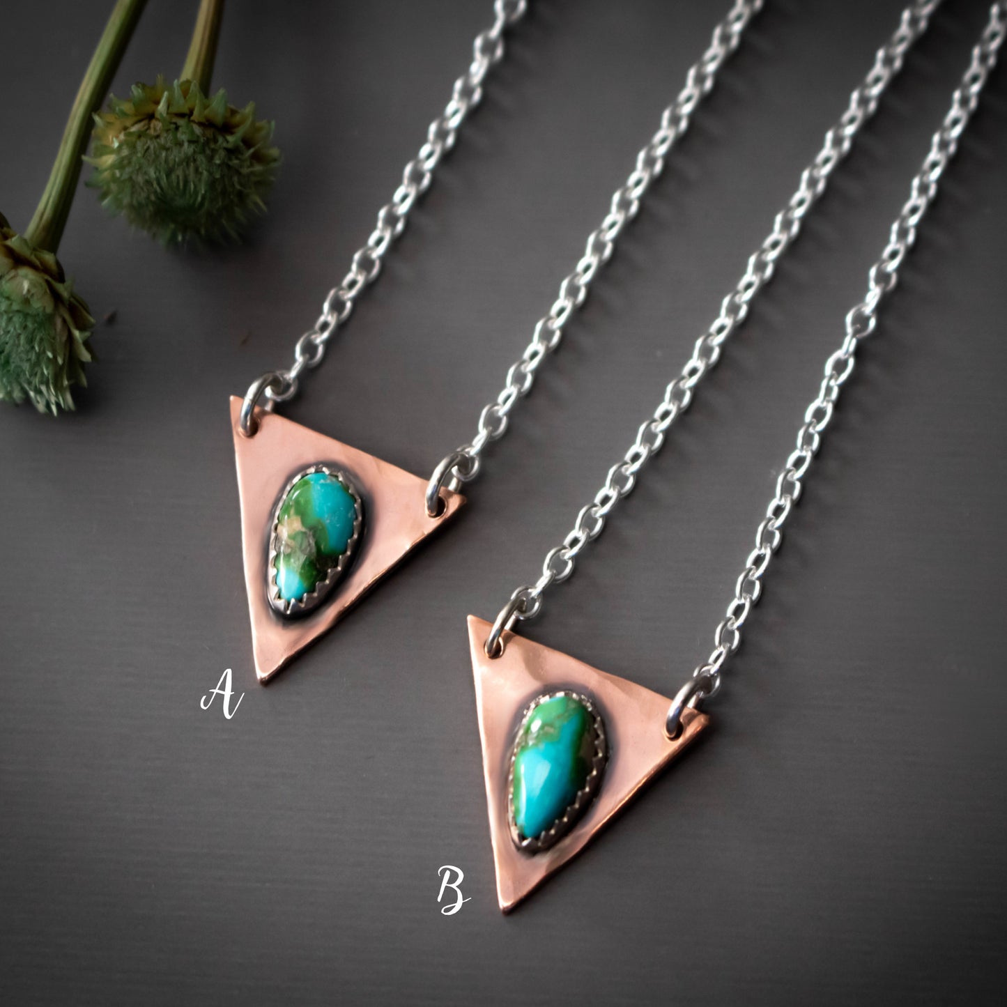 Sonoran Gold Turquoise Copper And Sterling Silver Journey Necklace-Womens-LittleGreenRoomJewelry-A-LittleGreenRoomJewelry