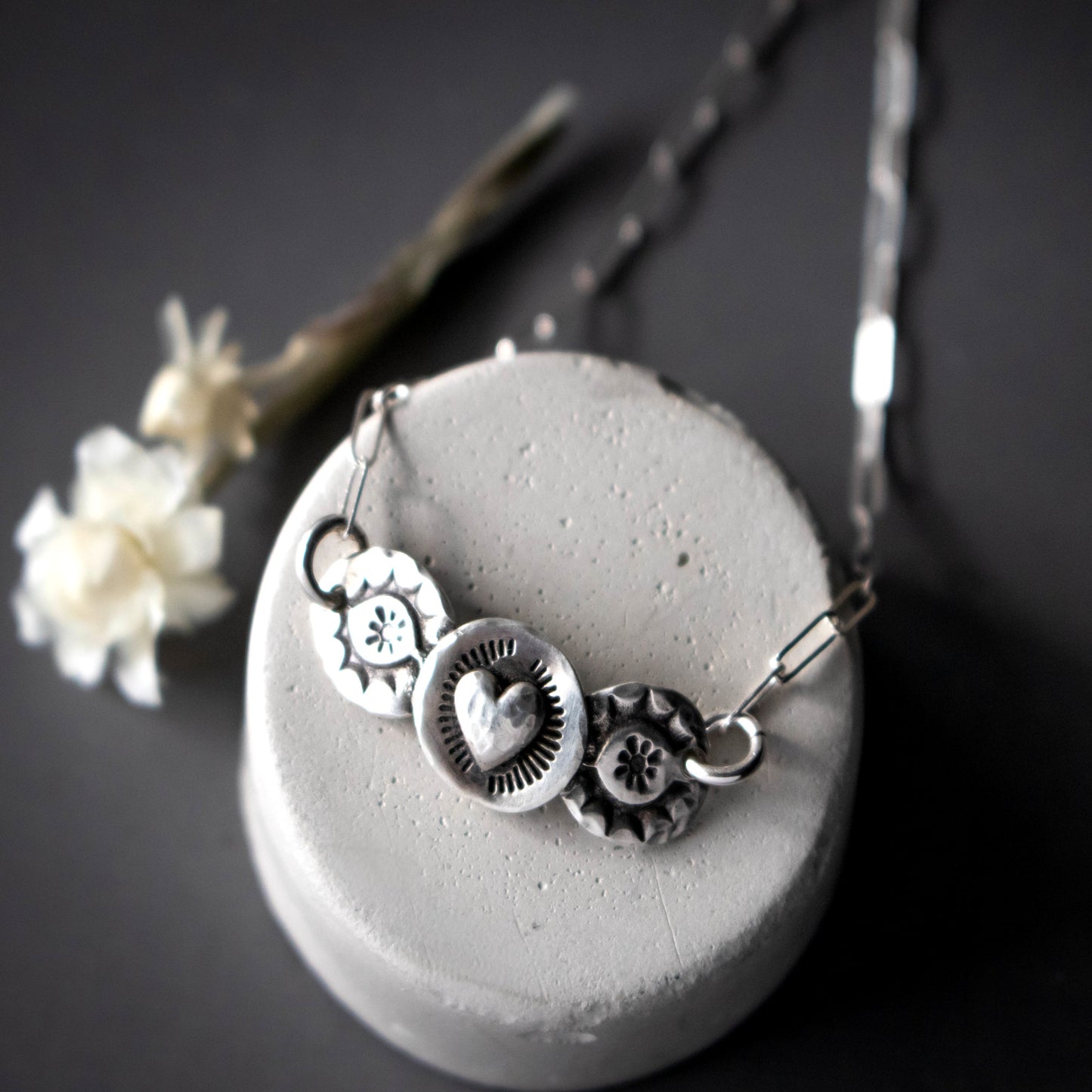 Spirited Heart Sterling Silver Necklace-Womens-LittleGreenRoomJewelry-LittleGreenRoomJewelry
