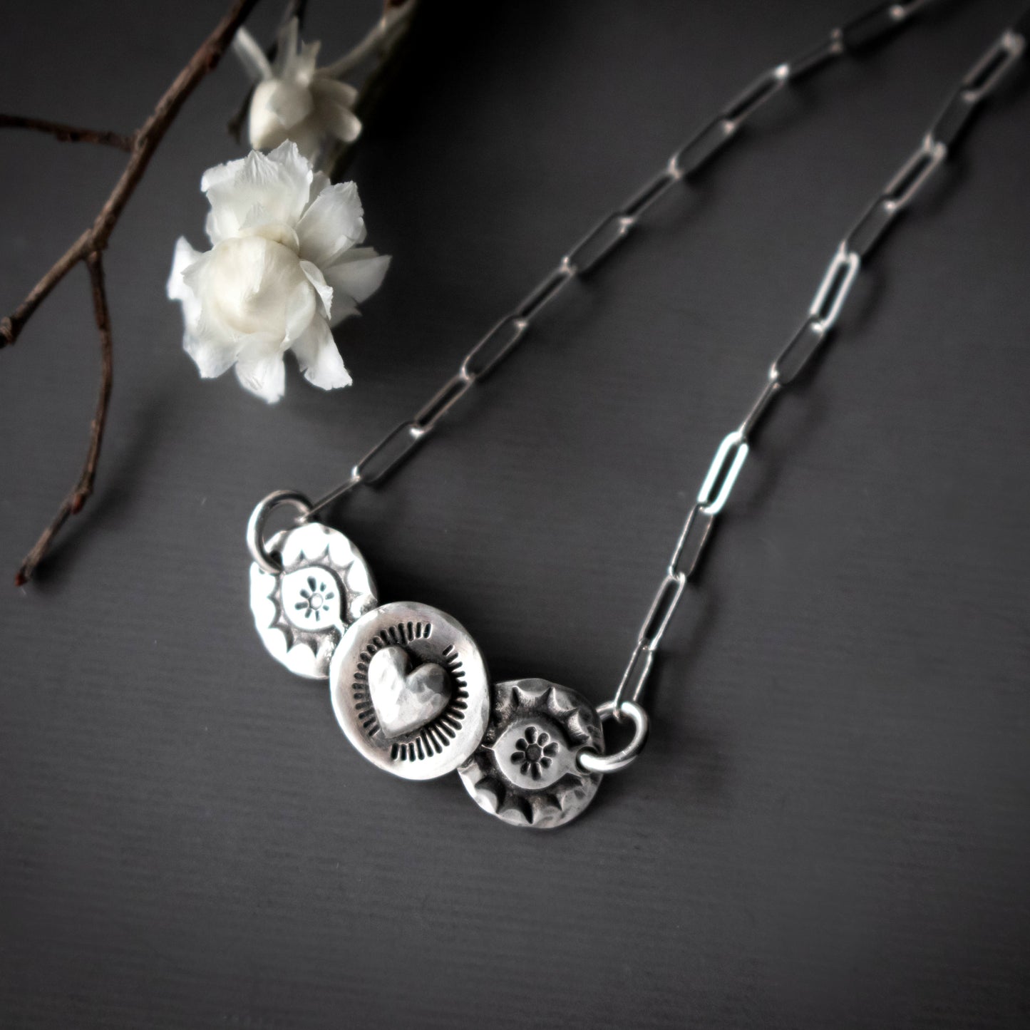 Spirited Heart Sterling Silver Necklace-Womens-LittleGreenRoomJewelry-LittleGreenRoomJewelry