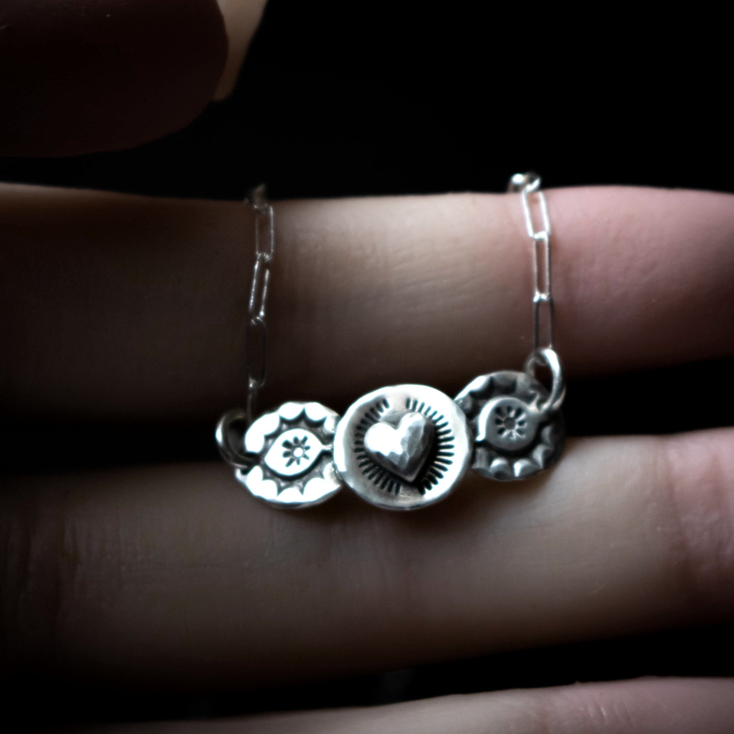Spirited Heart Sterling Silver Necklace-Womens-LittleGreenRoomJewelry-LittleGreenRoomJewelry