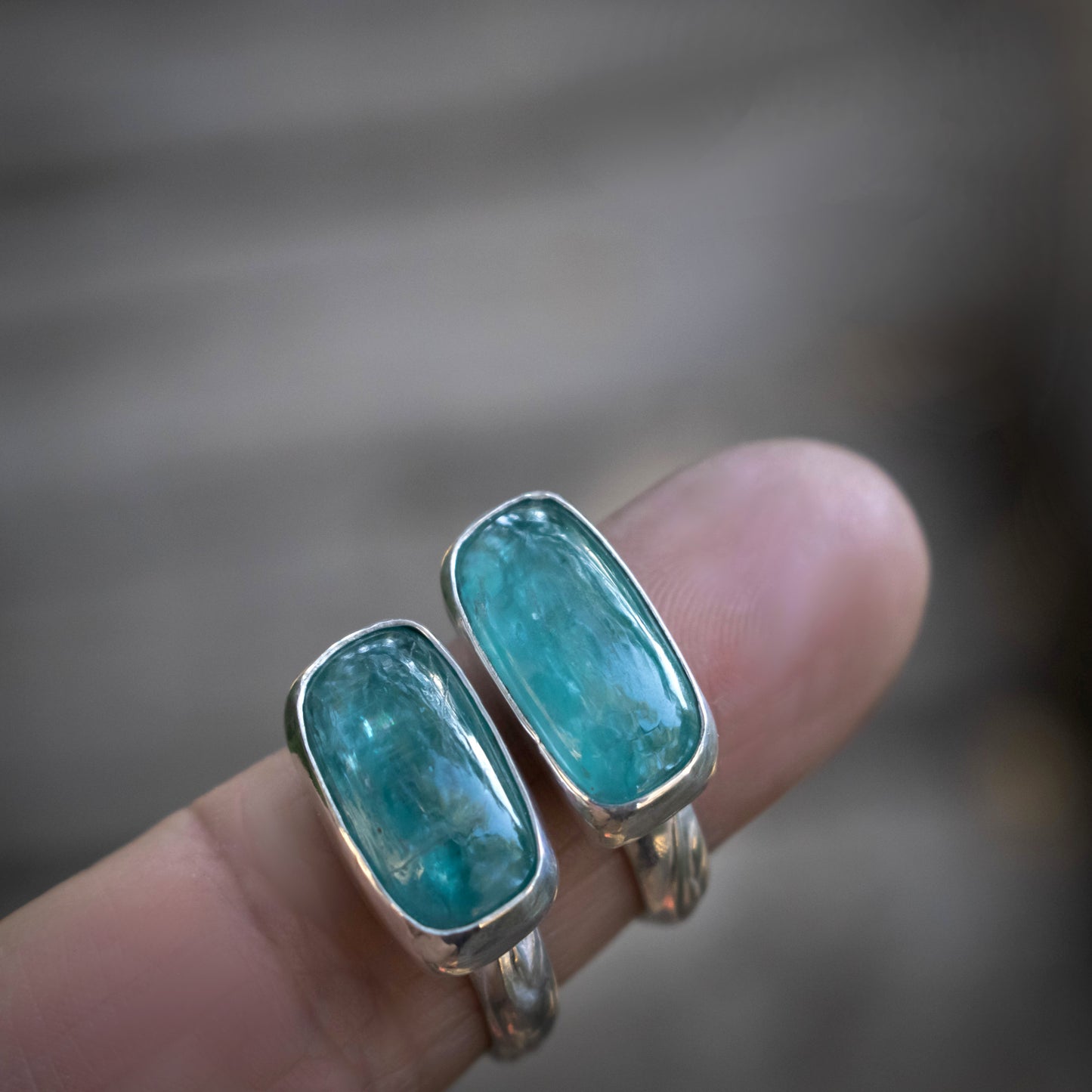 Blue Paraiba Kyanite Statement Ring-Womens-LittleGreenRoomJewelry-LittleGreenRoomJewelry