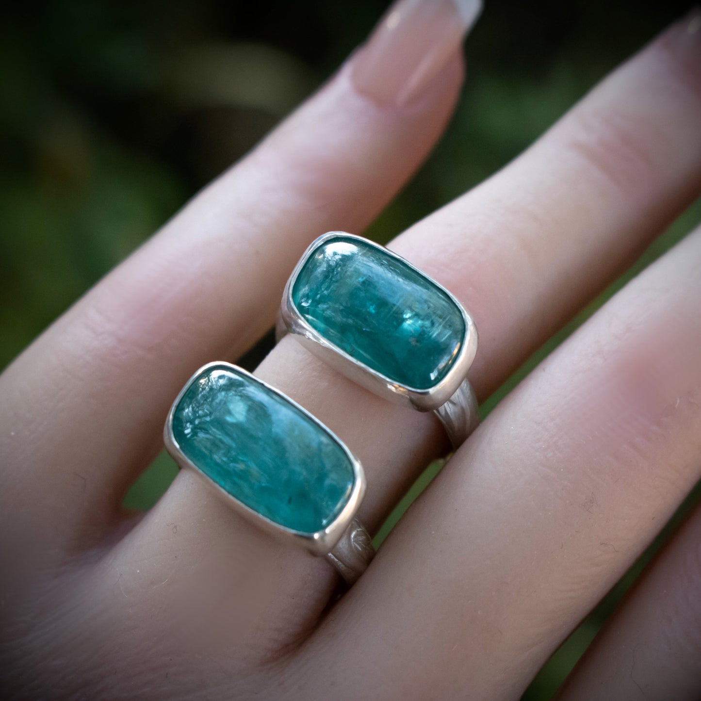 Blue Paraiba Kyanite Statement Ring-Womens-LittleGreenRoomJewelry-LittleGreenRoomJewelry