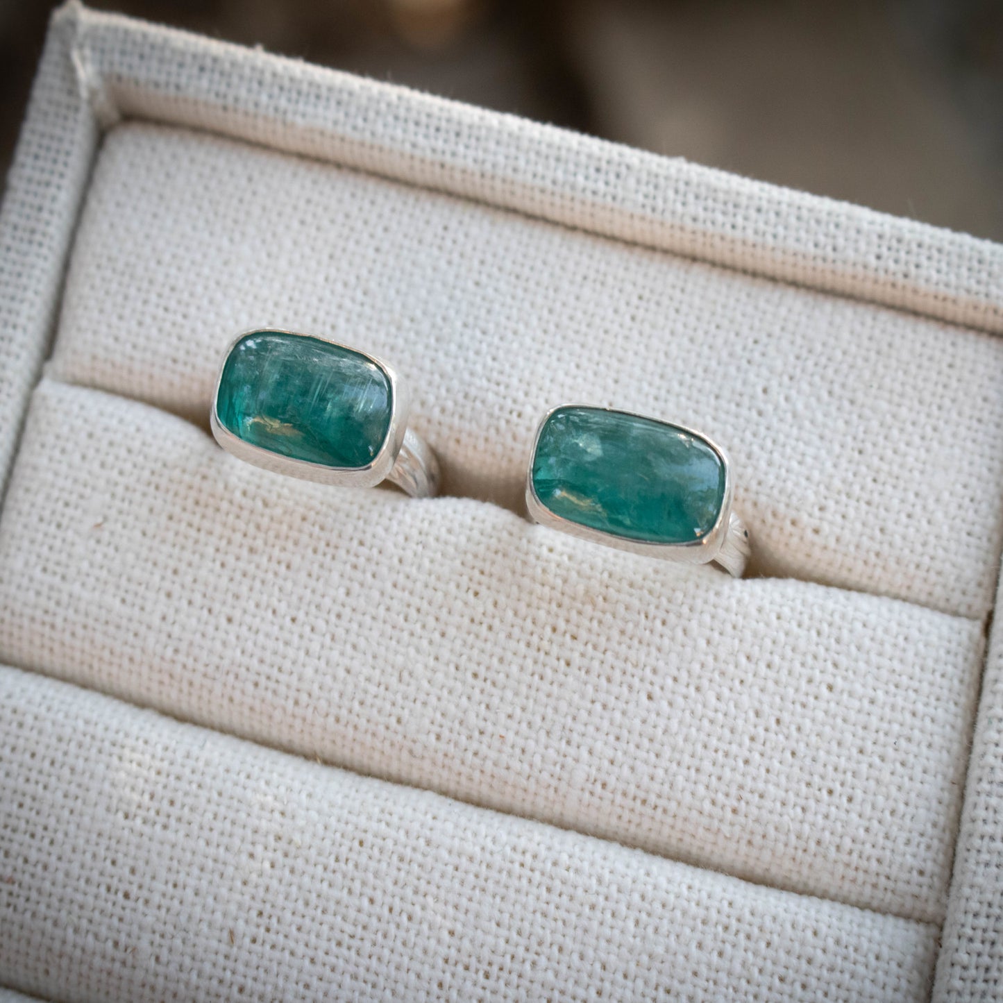 Blue Paraiba Kyanite Statement Ring-Womens-LittleGreenRoomJewelry-LittleGreenRoomJewelry