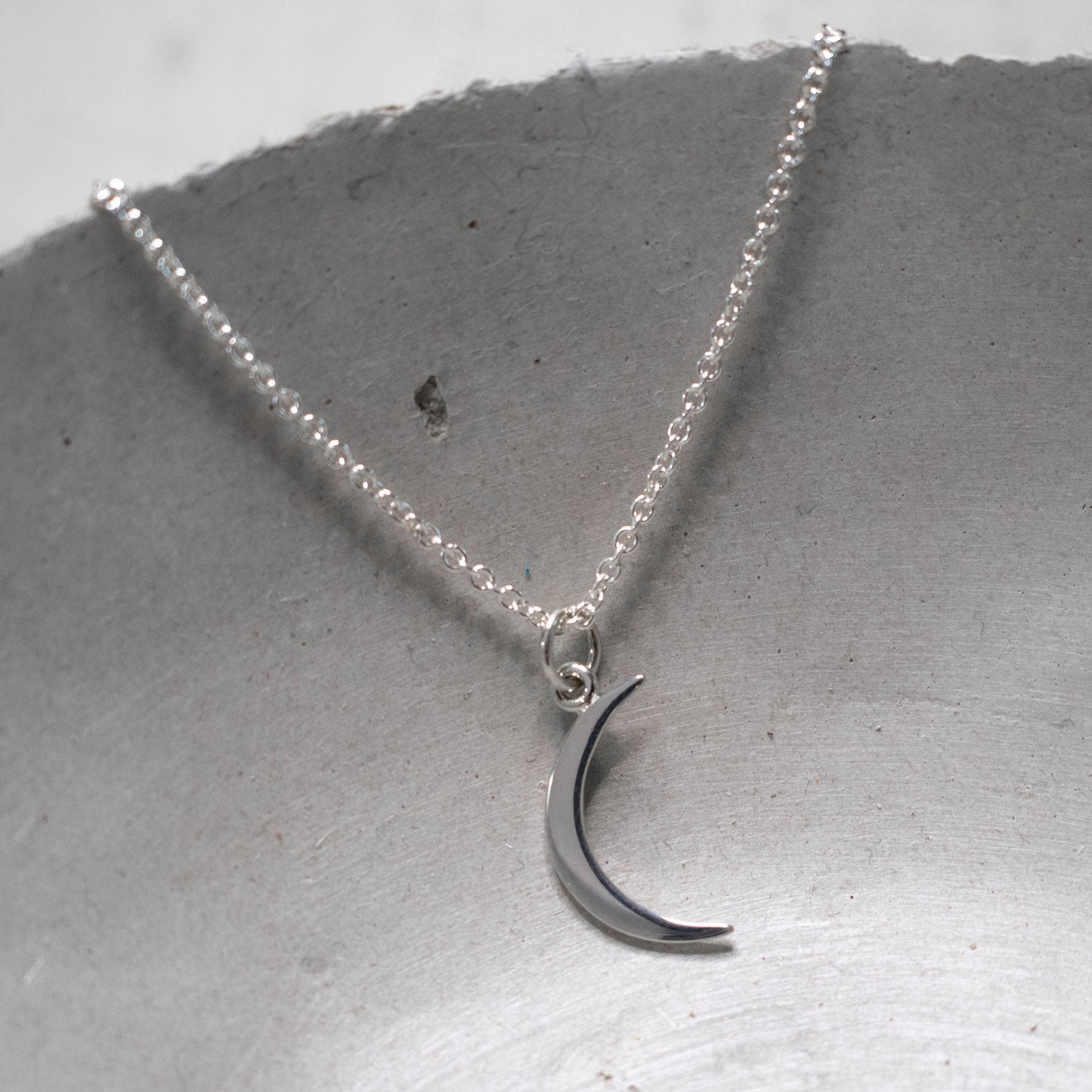 Moon Child Silver Moon Necklace-Womens-LittleGreenRoomJewelry-LittleGreenRoomJewelry