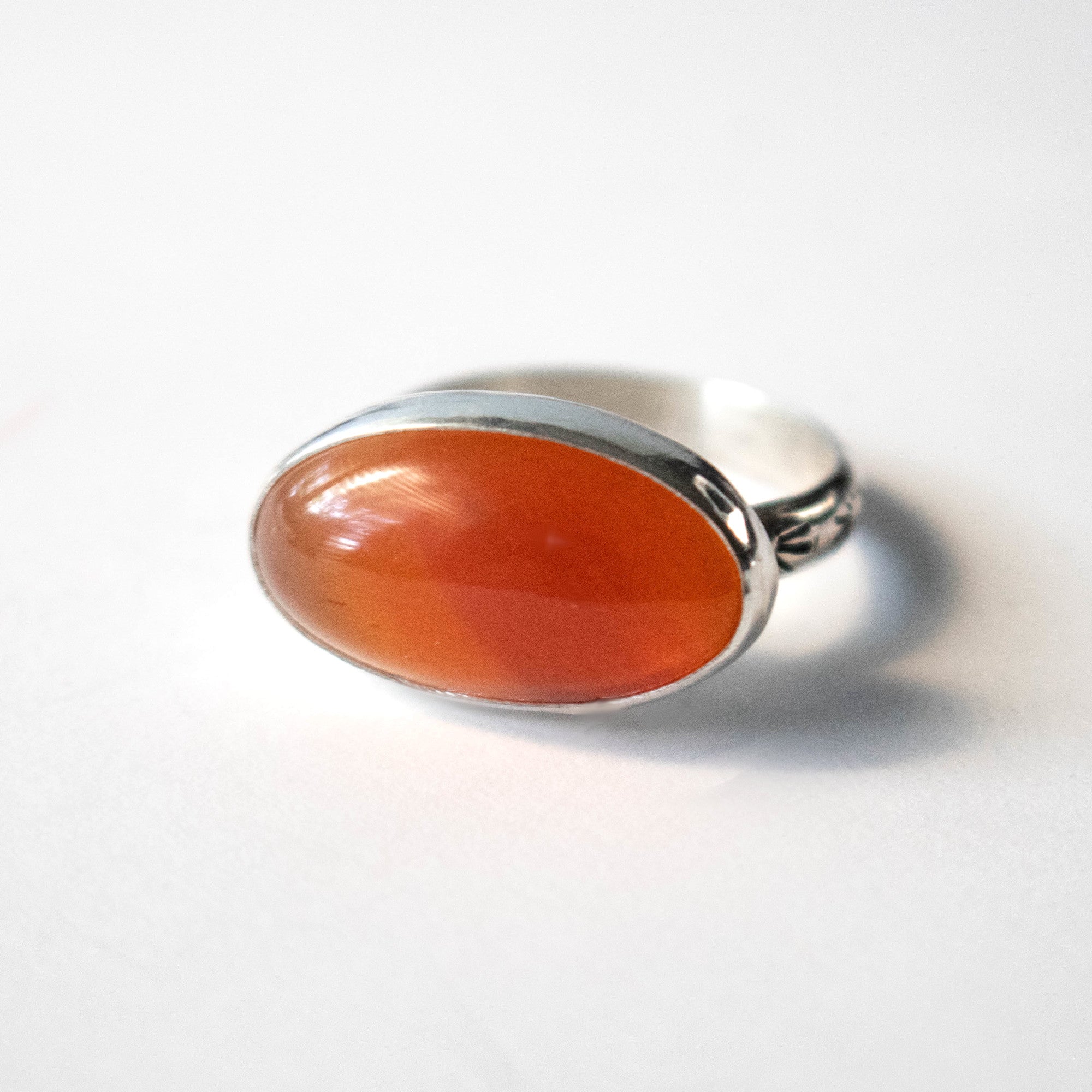 Oval Carnelian Ring – LittleGreenRoomJewelry