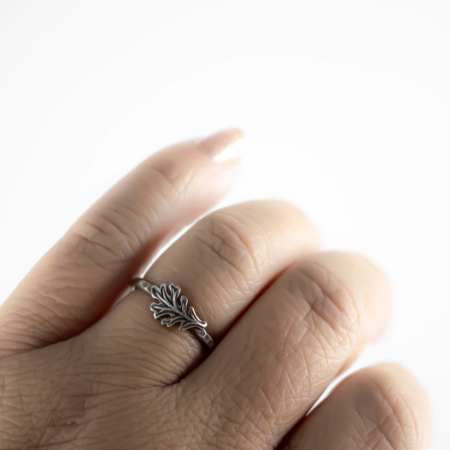 Sterling Silver Leaf Ring-Womens-LittleGreenRoomJewelry-LittleGreenRoomJewelry