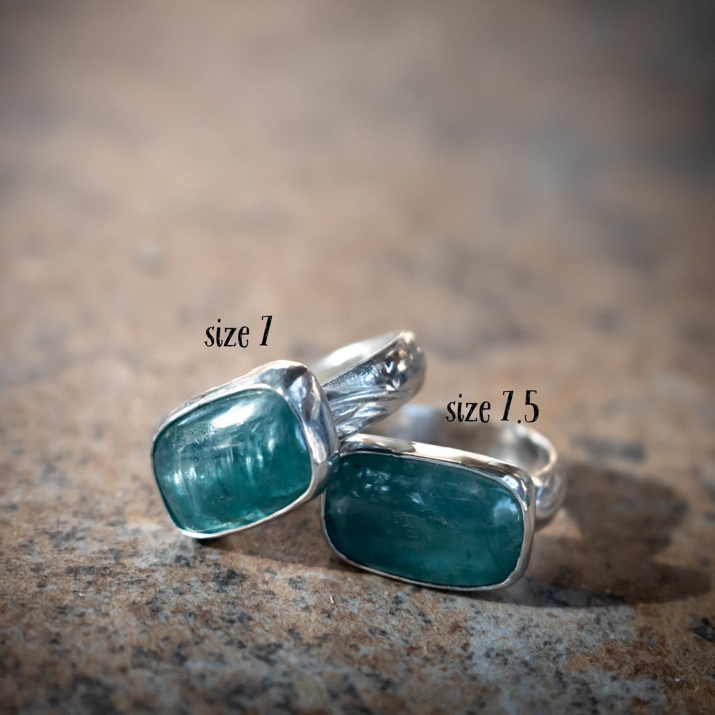 Blue Paraiba Kyanite Statement Ring-Womens-LittleGreenRoomJewelry-LittleGreenRoomJewelry
