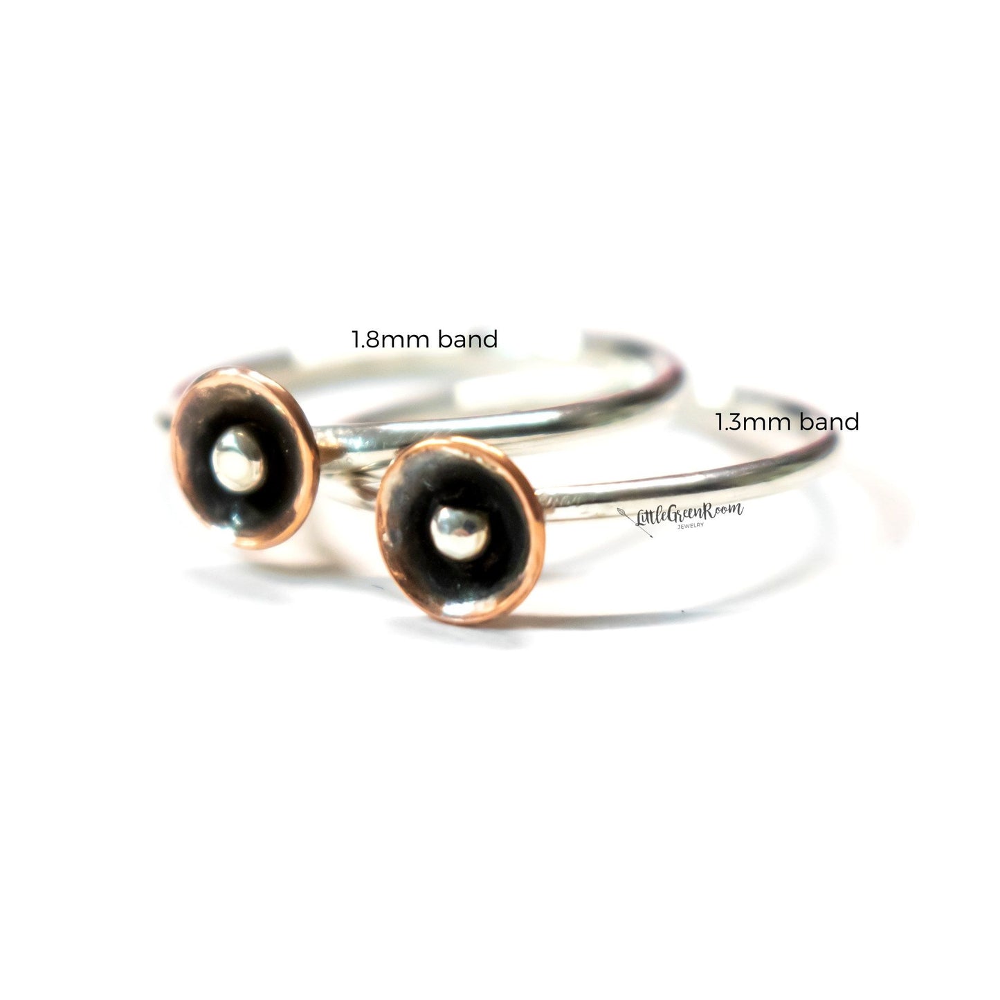 Copper Poppy Stack Ring-Womens-LittleGreenRoomJewelry-LittleGreenRoomJewelry