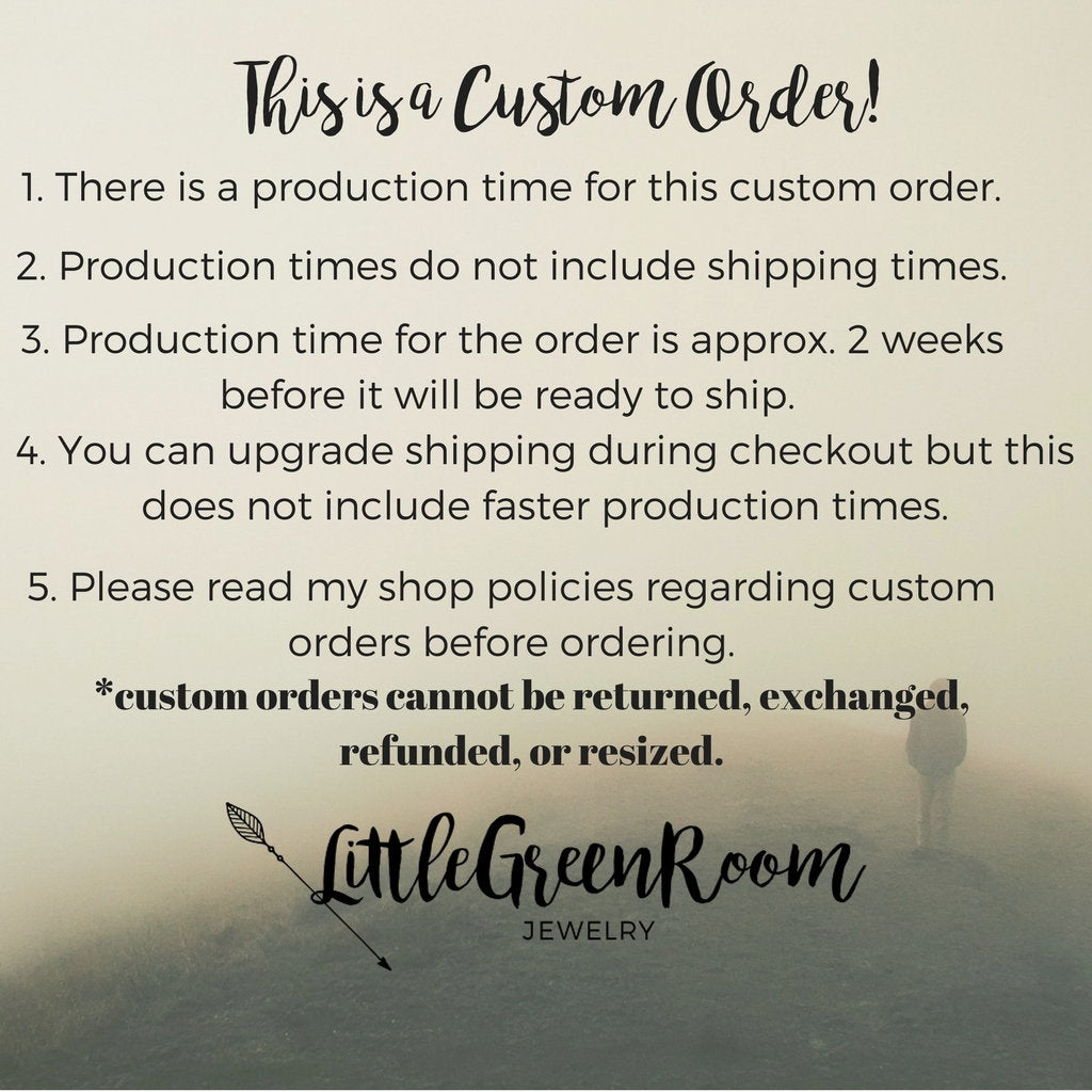 Mens Personalized Name Or Date Necklace-Mens-LittleGreenRoomJewelry-LittleGreenRoomJewelry