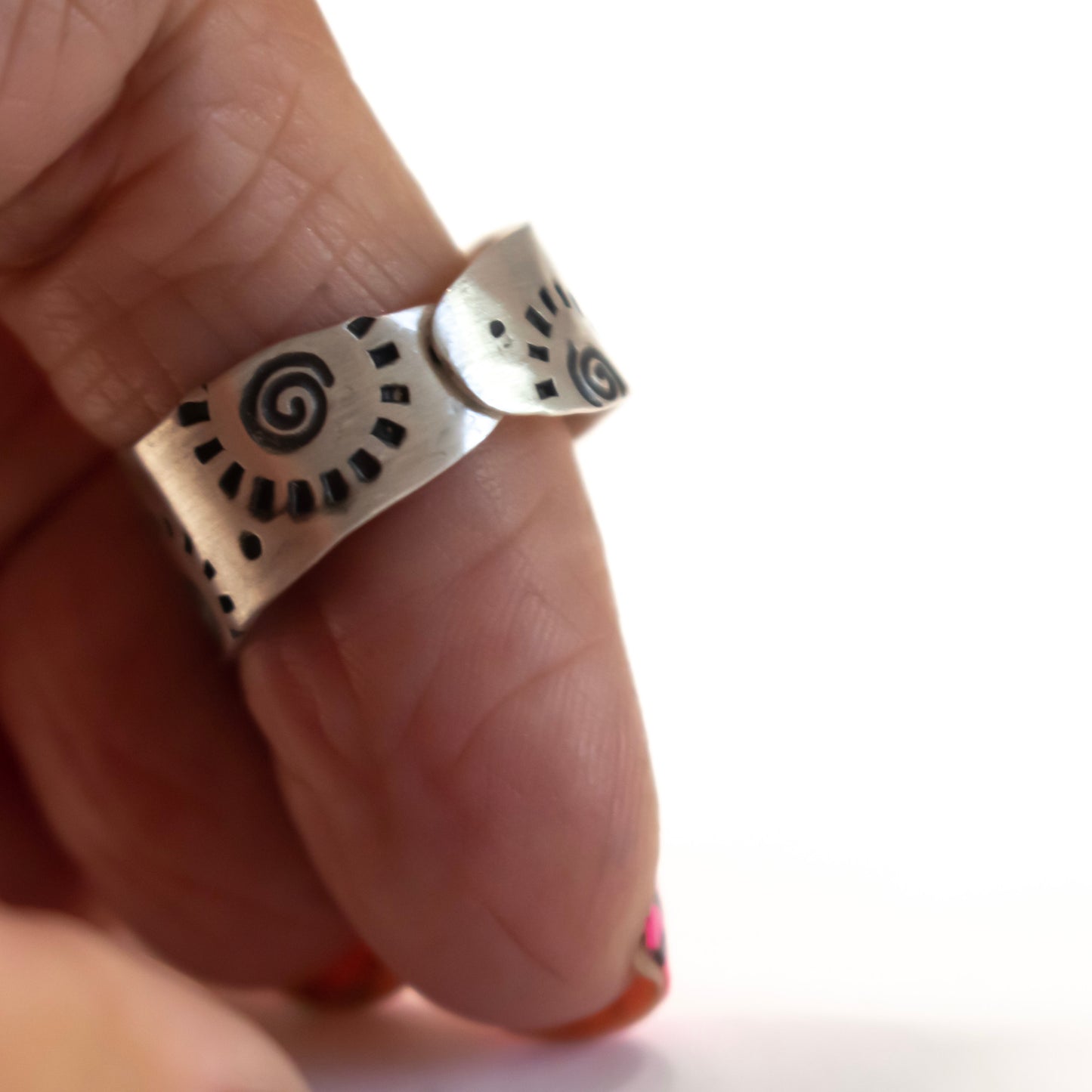 Sterling Silver Adjustable Band Ring-Womens-LittleGreenRoomJewelry-LittleGreenRoomJewelry