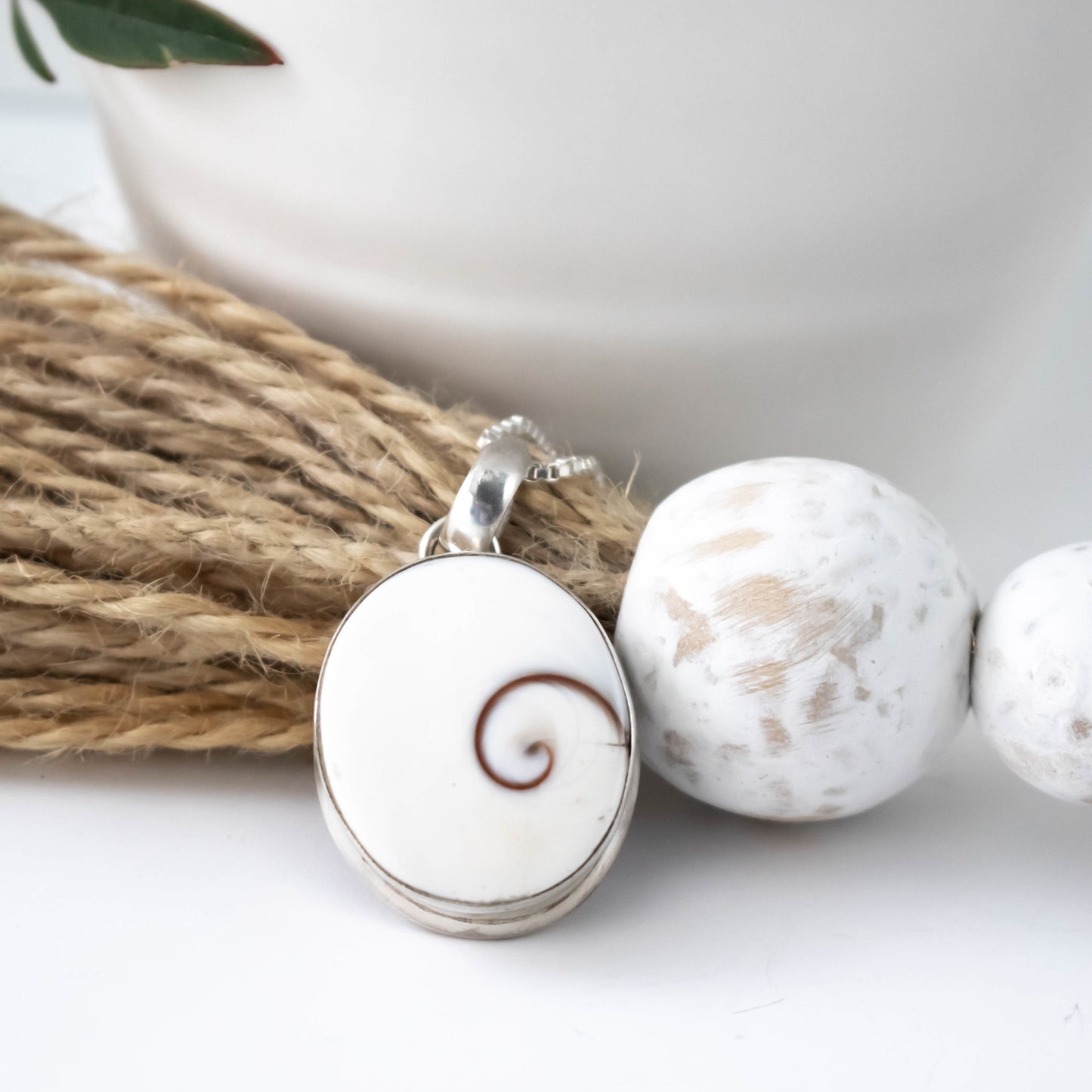 Sterling Silver Shiva Shell Necklace-Womens-LittleGreenRoomJewelry-LittleGreenRoomJewelry