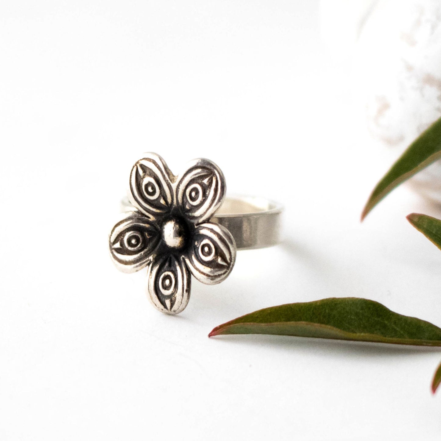 Modern Whimsical Flower Ring-Womens-LittleGreenRoomJewelry-LittleGreenRoomJewelry