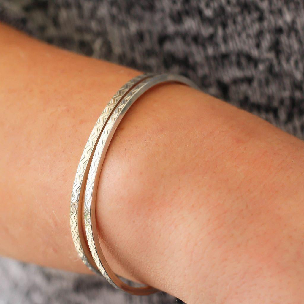 Boho Sterling Silver Cuff Bracelet-Womens-LittleGreenRoomJewelry-LittleGreenRoomJewelry