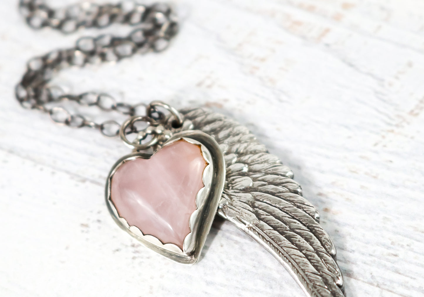Sweet Angel Wing Necklace-Womens-LittleGreenRoomJewelry-LittleGreenRoomJewelry