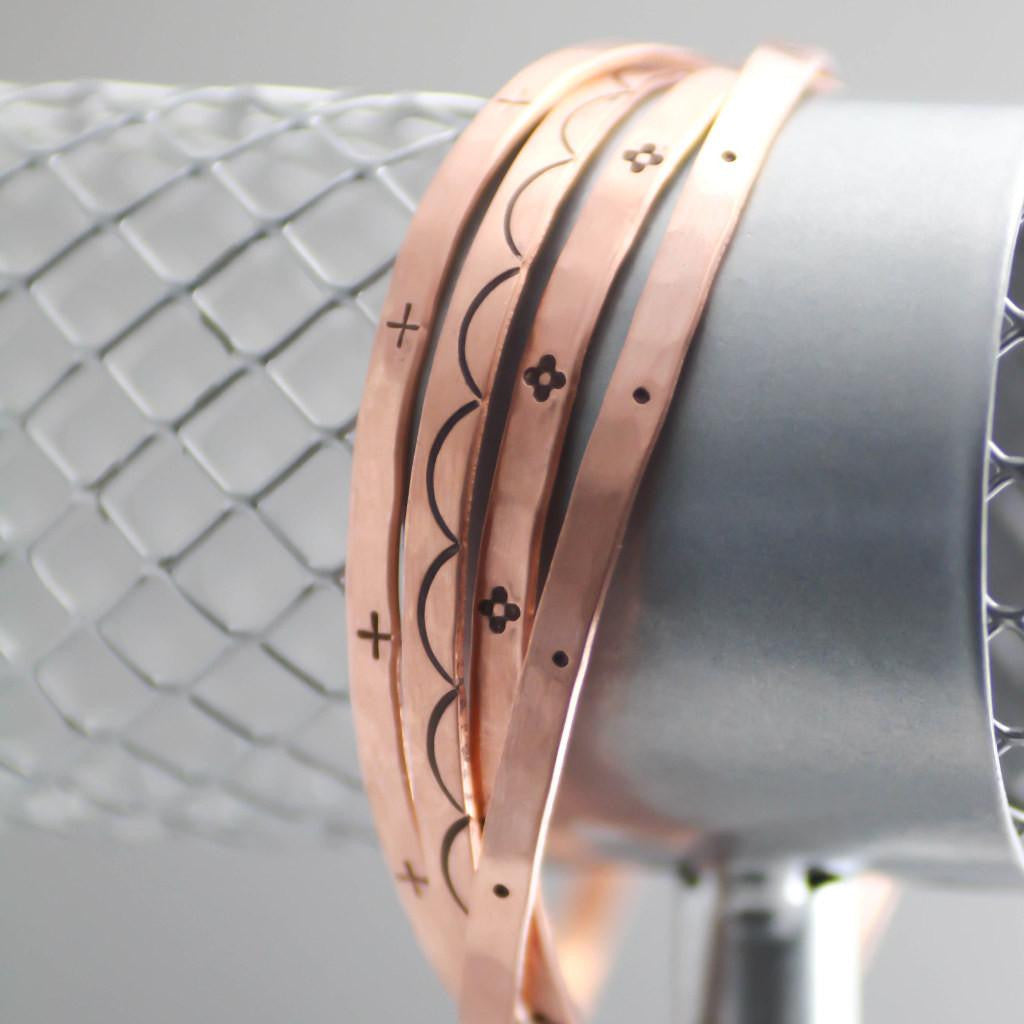 Boho Copper Cuff Bracelet-Womens-LittleGreenRoomJewelry-LittleGreenRoomJewelry
