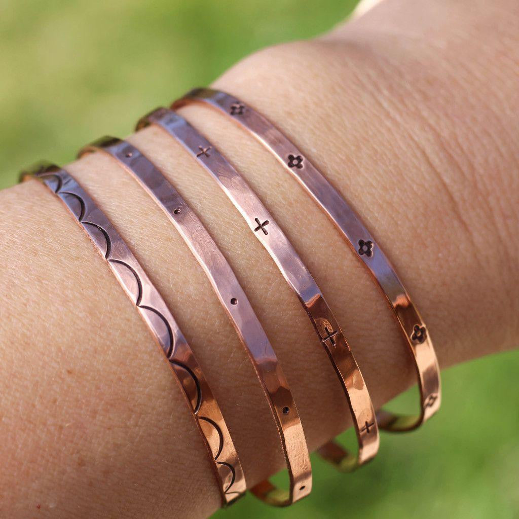 Boho Copper Cuff Bracelet-Womens-LittleGreenRoomJewelry-LittleGreenRoomJewelry