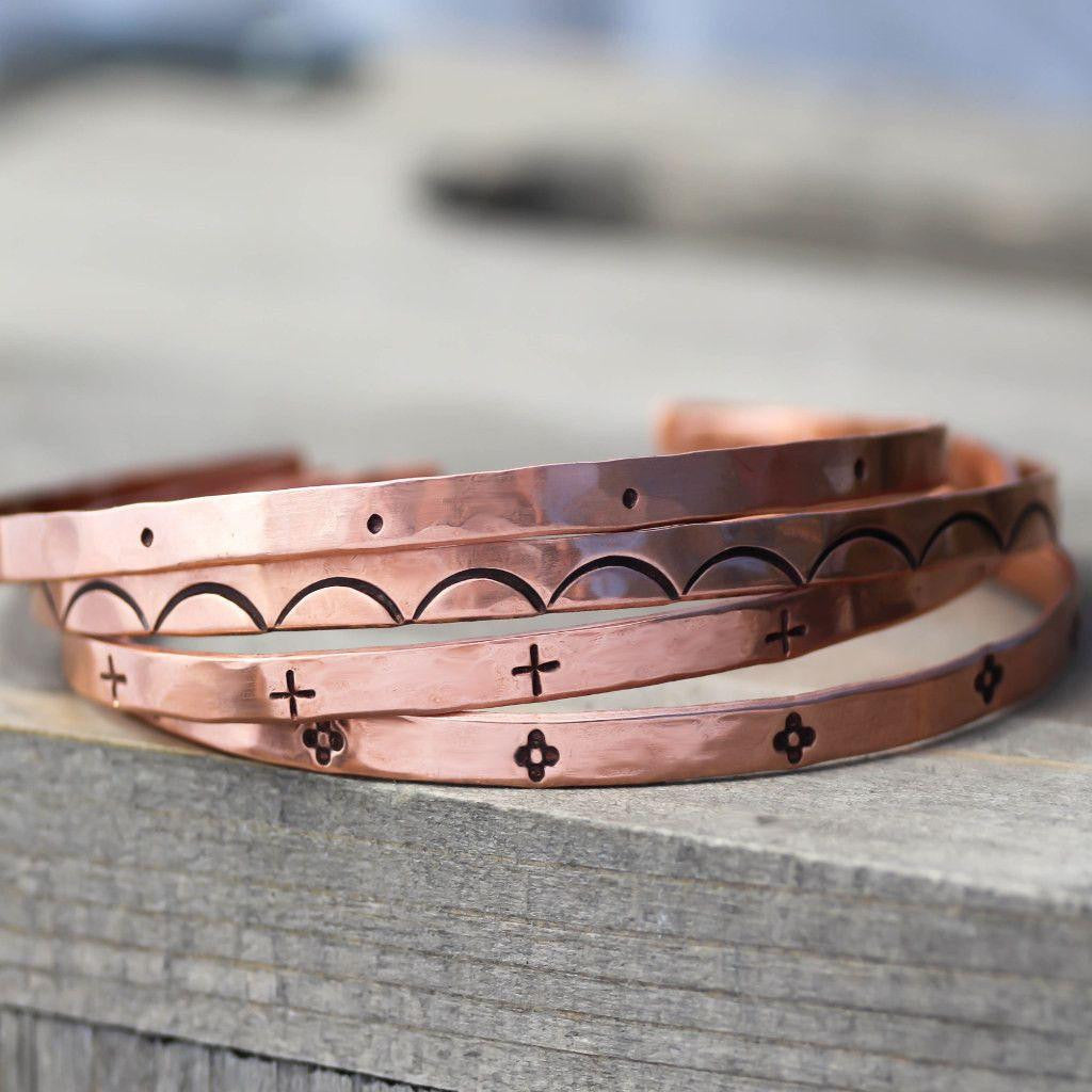 Boho Copper Cuff Bracelet-Womens-LittleGreenRoomJewelry-LittleGreenRoomJewelry