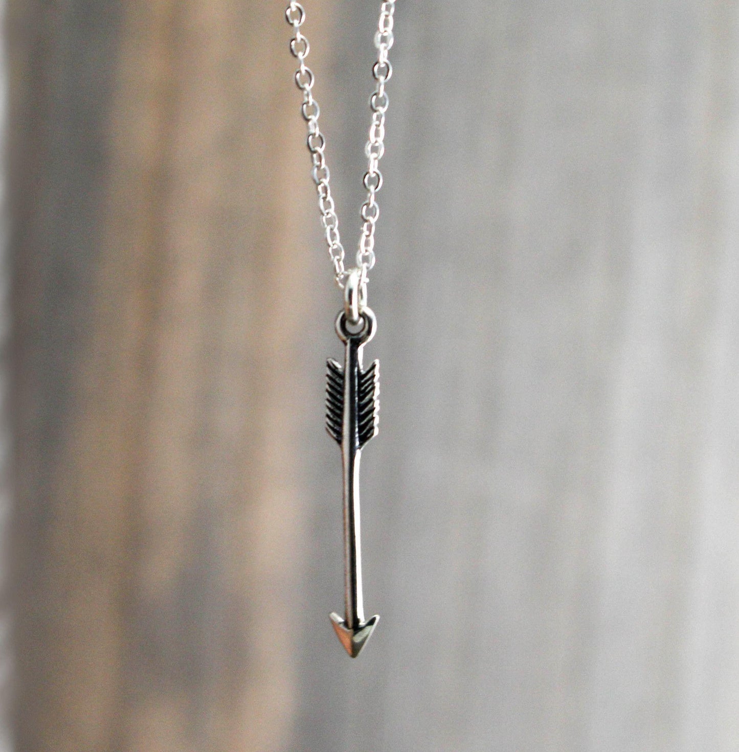 Silver Shooting Arrow Necklace- Hipster Arrow Necklace-Womens-LittleGreenRoomJewelry-LittleGreenRoomJewelry