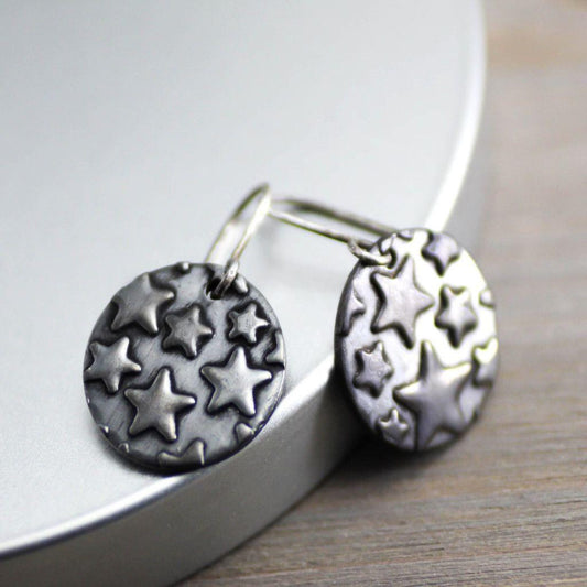 Star Earrings-Womens Rustic-LittleGreenRoomJewelry-LittleGreenRoomJewelry