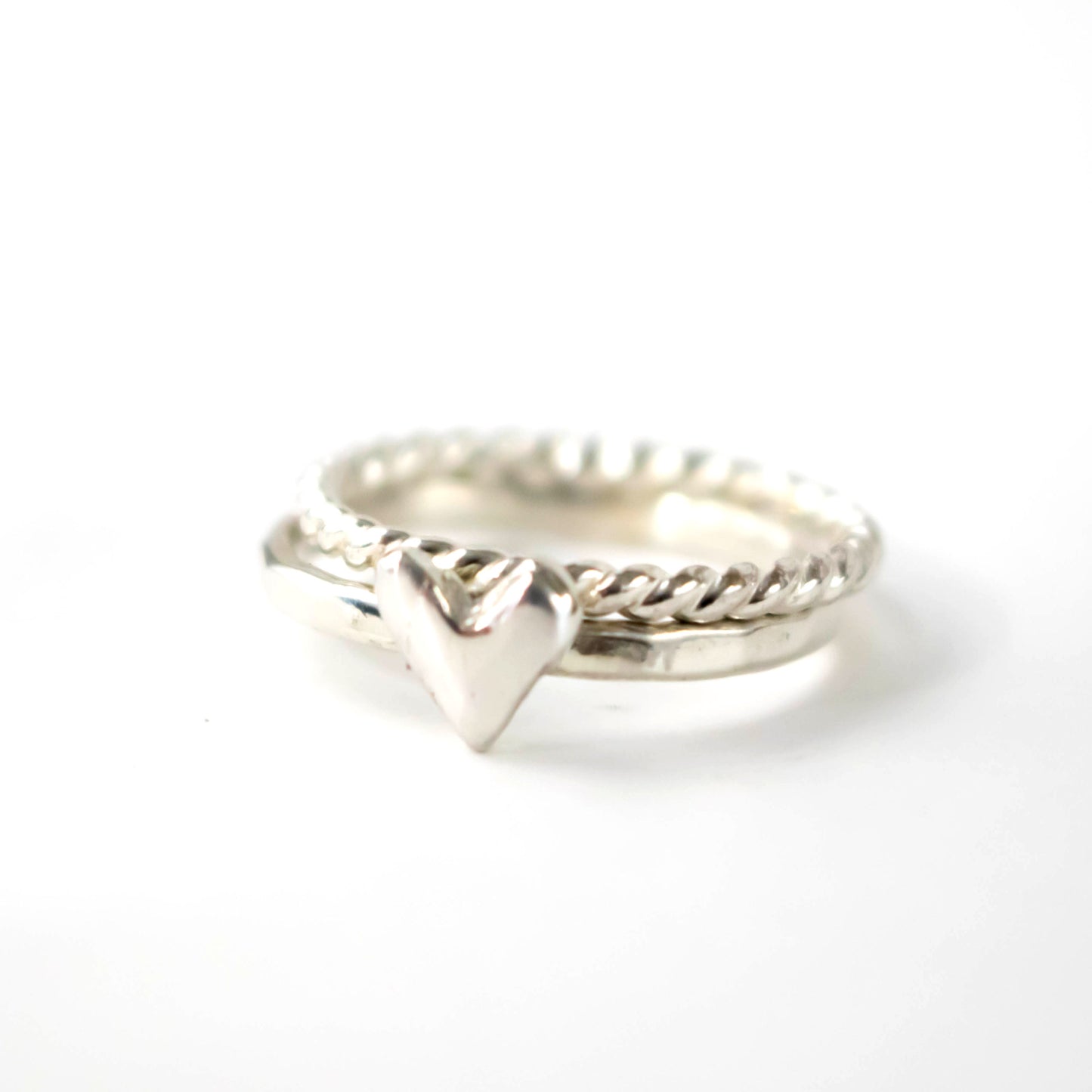 Untamed Heart Stacking Ring Set-Womens-LittleGreenRoomJewelry-LittleGreenRoomJewelry