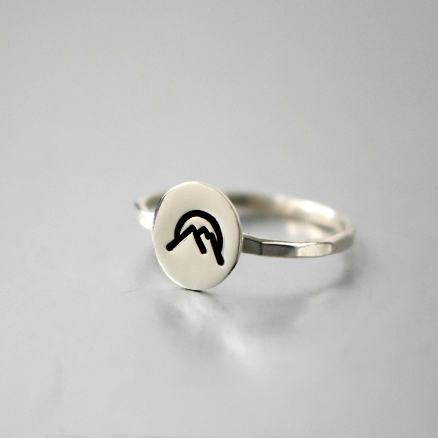 Silver Sunset Stacking Ring-Womens-LittleGreenRoomJewelry-LittleGreenRoomJewelry