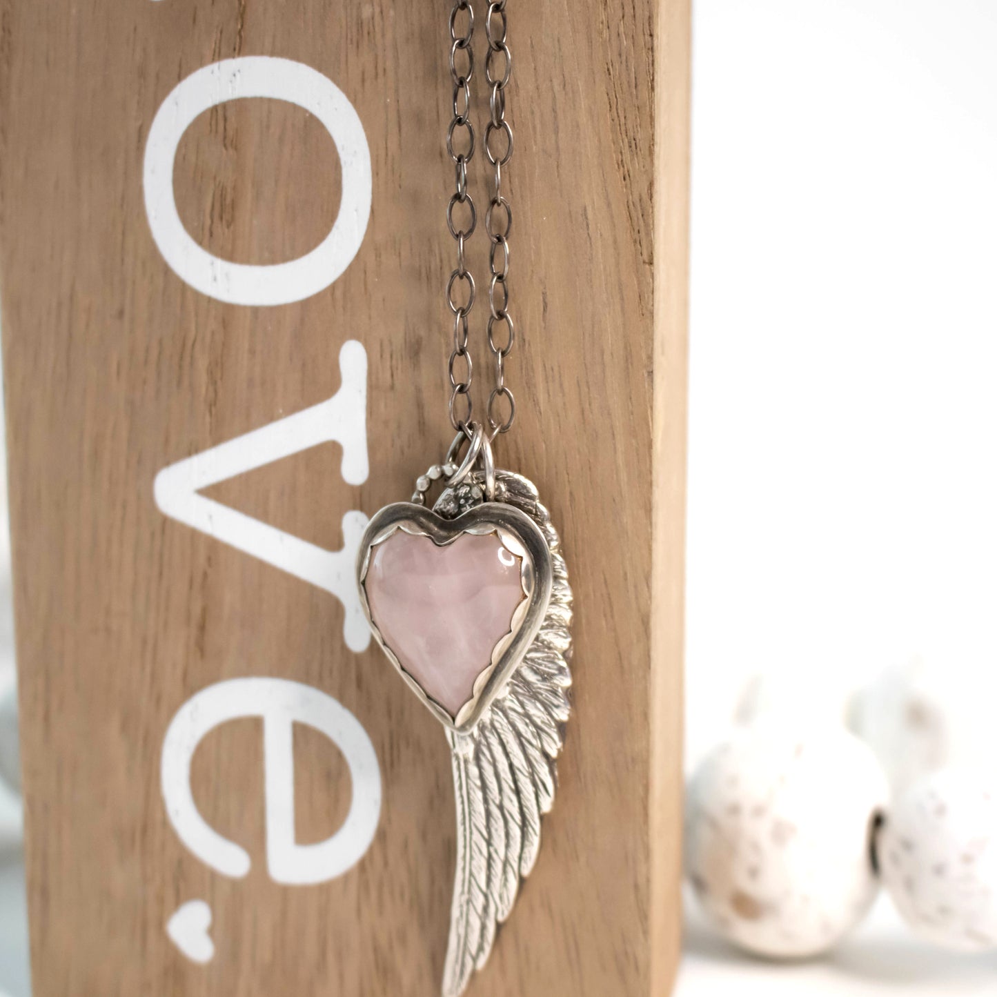 Sweet Angel Wing Necklace-Womens-LittleGreenRoomJewelry-LittleGreenRoomJewelry