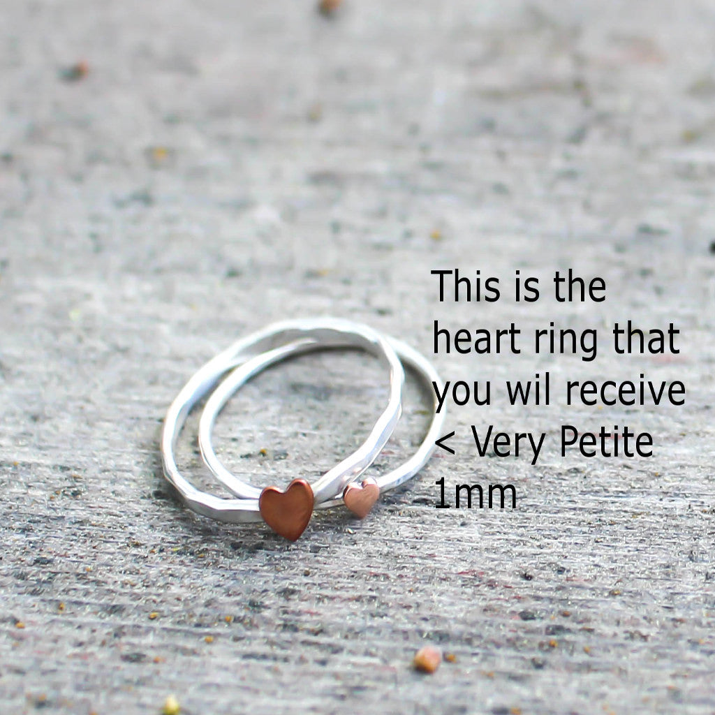 Sweet Tiny Copper Heart Ring-Womens-LittleGreenRoomJewelry-LittleGreenRoomJewelry