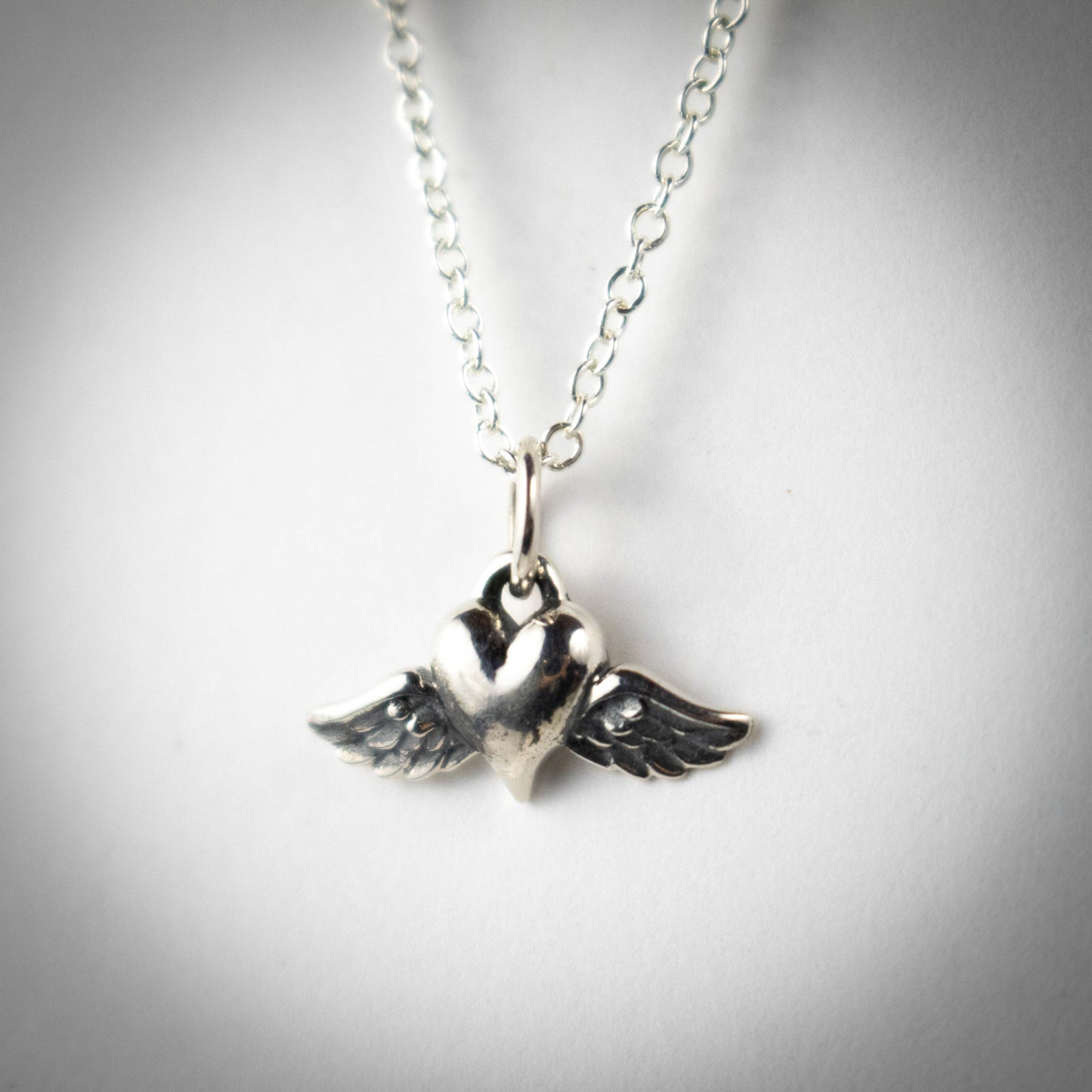 Heart With Wings Necklace-Womens-LittleGreenRoomJewelry-LittleGreenRoomJewelry