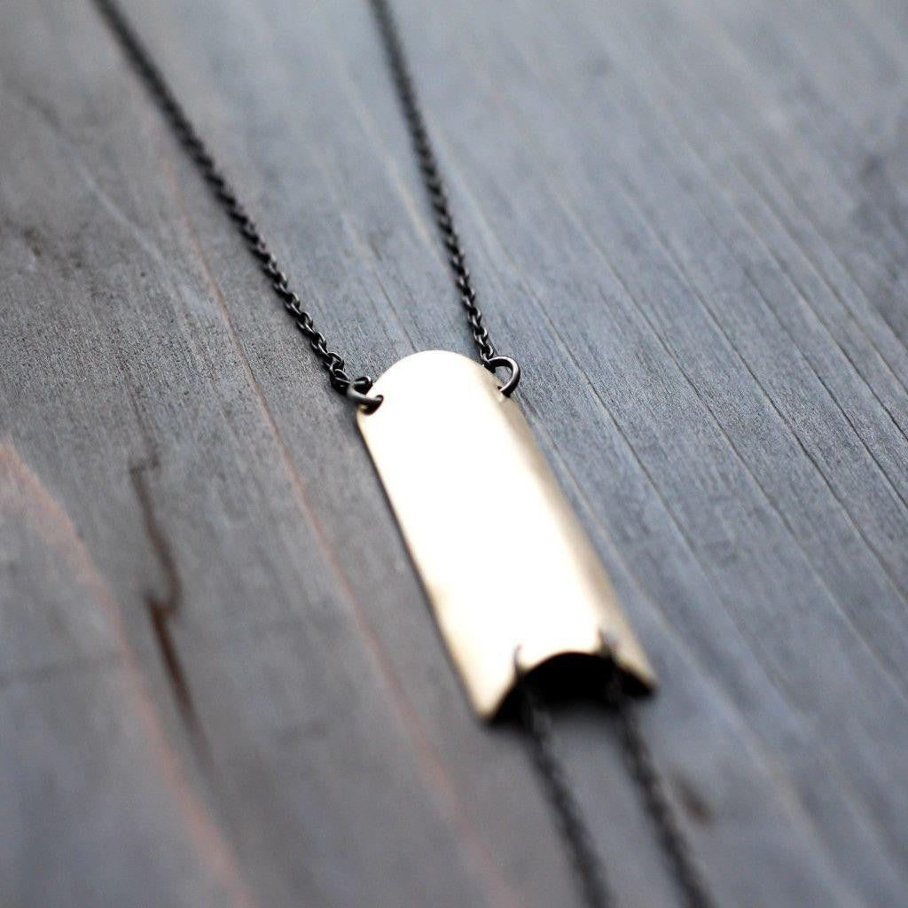 Urban Metal Bolo Necklace - Sterling Silver Bolo Necklace-Womens-LittleGreenRoomJewelry-LittleGreenRoomJewelry