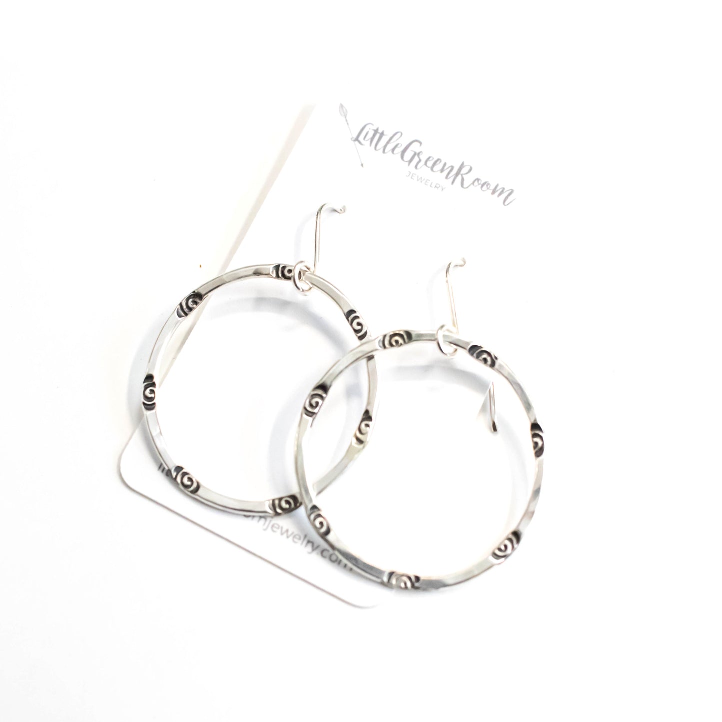 Trendy Spiral Hoop Earrings-Womens-LittleGreenRoomJewelry-LittleGreenRoomJewelry
