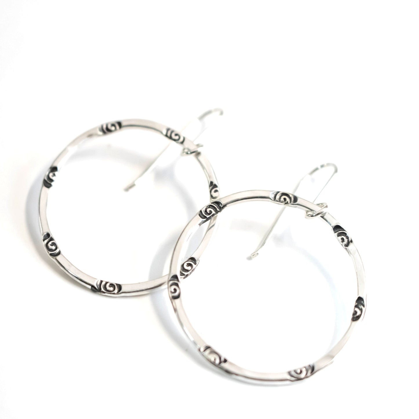 Trendy Spiral Hoop Earrings-Womens-LittleGreenRoomJewelry-LittleGreenRoomJewelry
