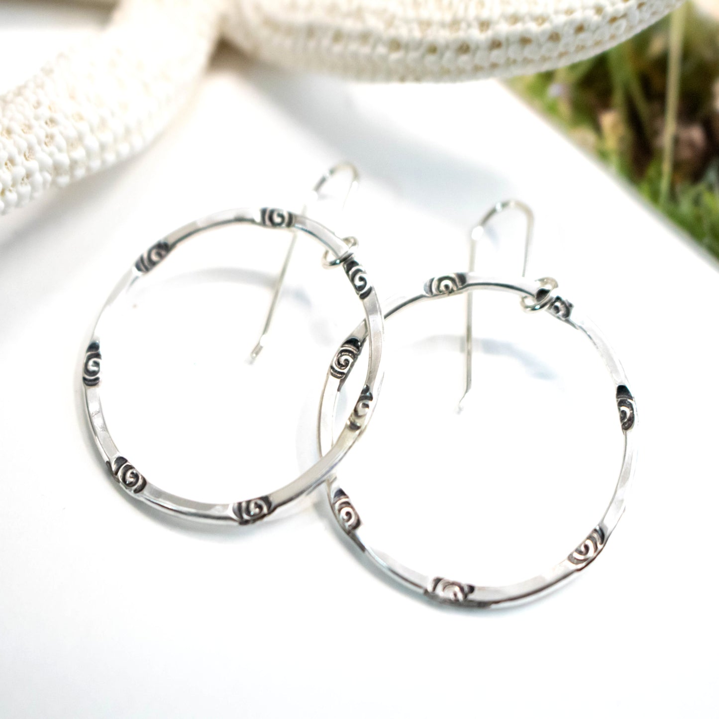 Trendy Spiral Hoop Earrings-Womens-LittleGreenRoomJewelry-LittleGreenRoomJewelry