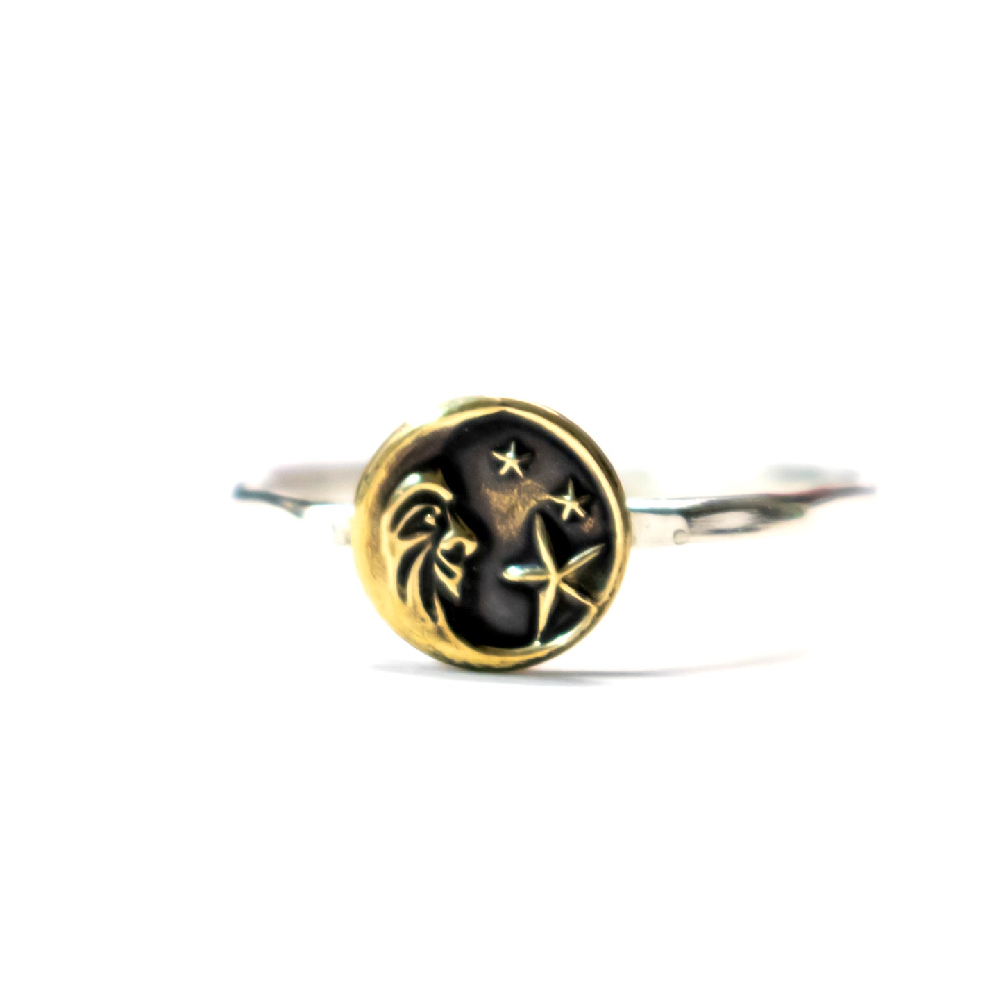 Man In The Moon Stacking Ring-Womens-LittleGreenRoomJewelry-LittleGreenRoomJewelry