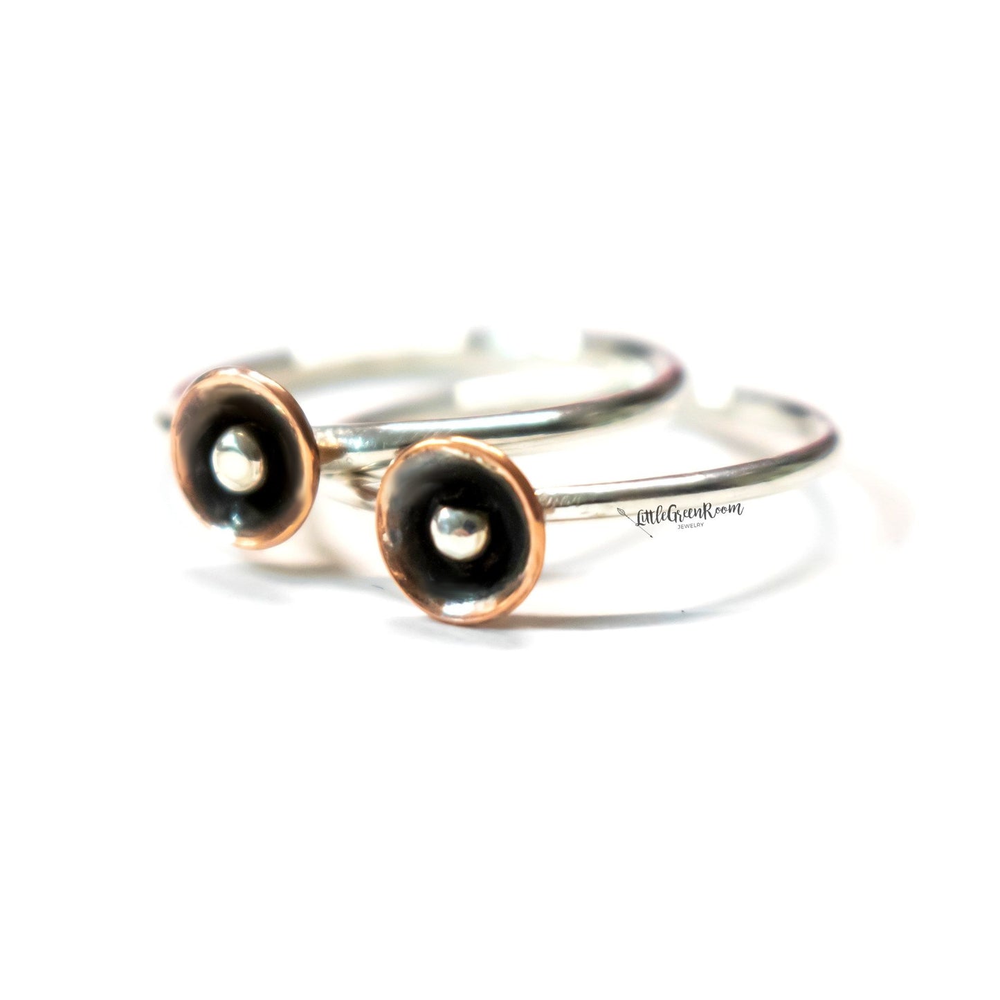 Copper Poppy Stack Ring-Womens-LittleGreenRoomJewelry-LittleGreenRoomJewelry
