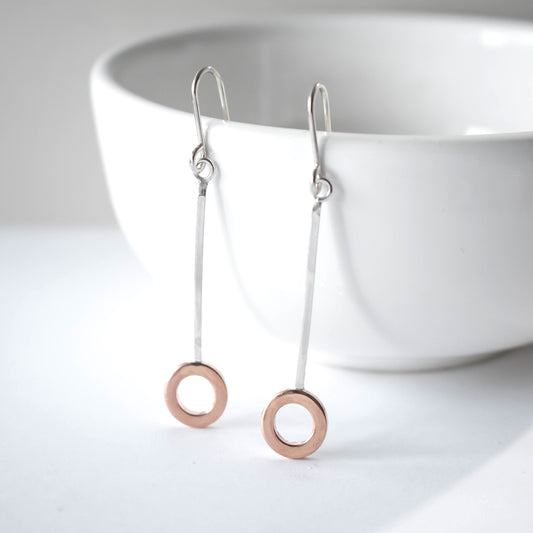 Modern Pendulum Earrings-Womens-LittleGreenRoomJewelry-LittleGreenRoomJewelry