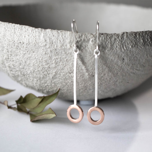 Modern Pendulum Earrings-Womens-LittleGreenRoomJewelry-LittleGreenRoomJewelry