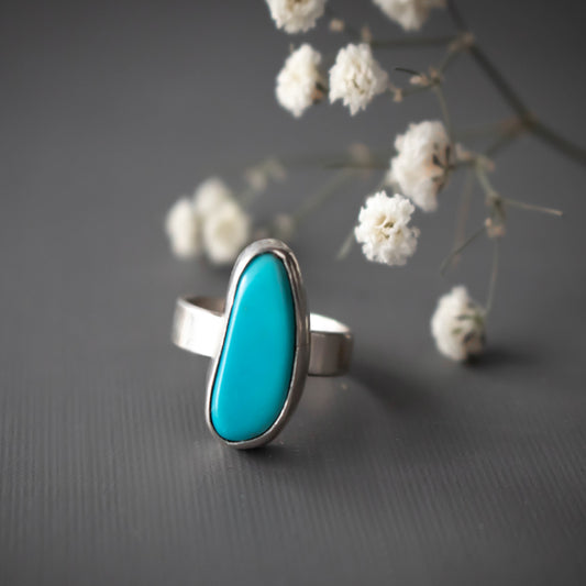 Bold Turquoise Ring-Womens-LittleGreenRoomJewelry-LittleGreenRoomJewelry