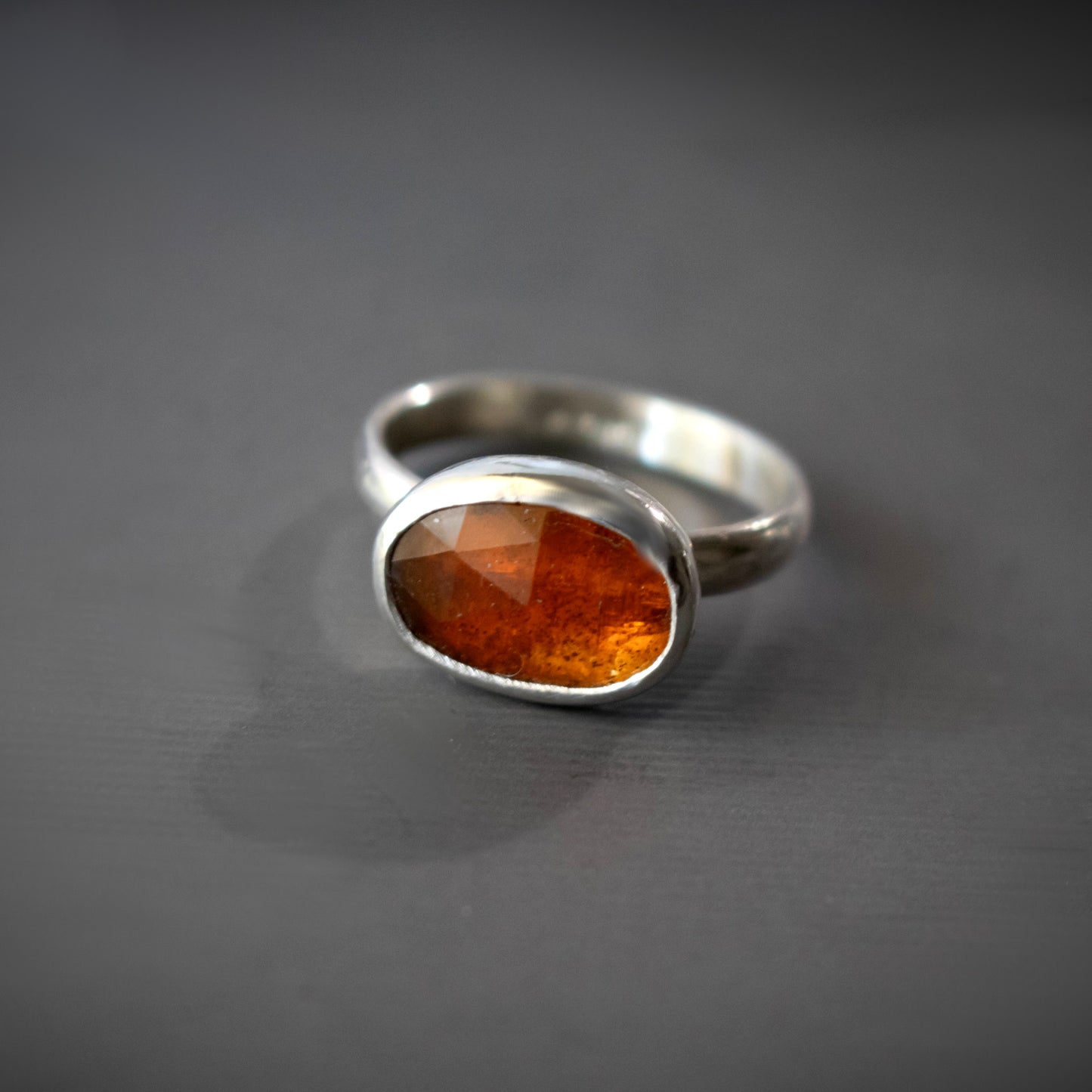 Size 6 Orange Kyanite Sterling Silver Ring-Womens-LittleGreenRoomJewelry-LittleGreenRoomJewelry