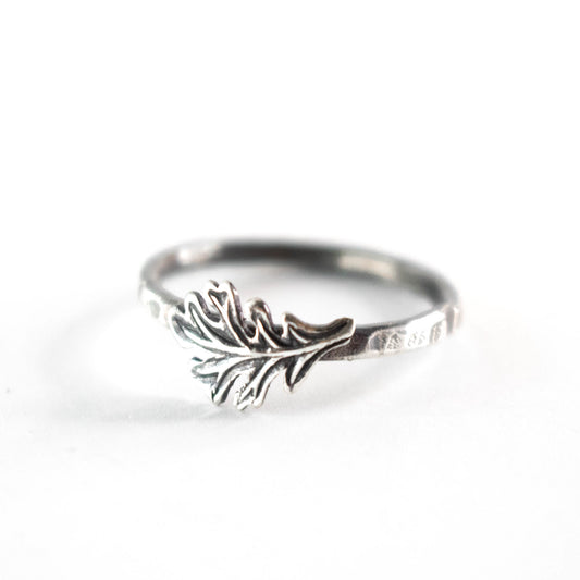 Sterling Silver Leaf Ring-Womens-LittleGreenRoomJewelry-LittleGreenRoomJewelry