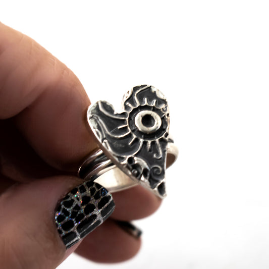 Artistic Heart Ring-Womens-LittleGreenRoomJewelry-LittleGreenRoomJewelry