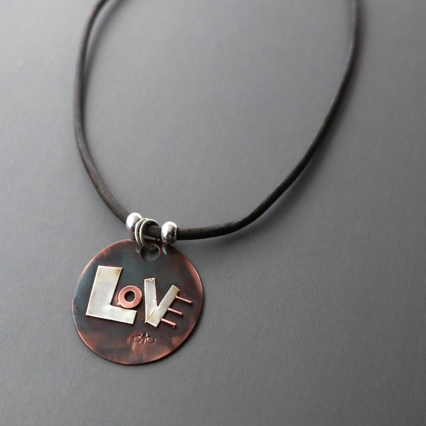 Love Out Loud Mixed Metal Necklace-Womens-LittleGreenRoomJewelry-LittleGreenRoomJewelry