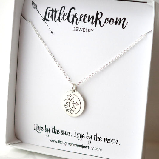 Live By The Sun Love By The Moon Necklace-Womens-LittleGreenRoomJewelry-LittleGreenRoomJewelry