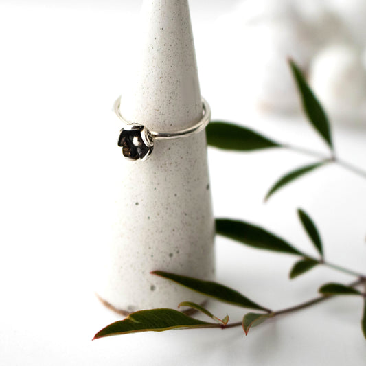 Sterling Silver Tulip Stacking Ring-Womens-LittleGreenRoomJewelry-LittleGreenRoomJewelry