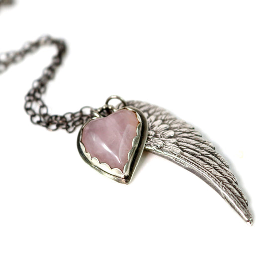 Sweet Angel Wing Necklace-Womens-LittleGreenRoomJewelry-LittleGreenRoomJewelry