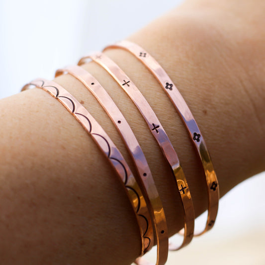 Boho Copper Cuff Bracelet-Womens-LittleGreenRoomJewelry-LittleGreenRoomJewelry