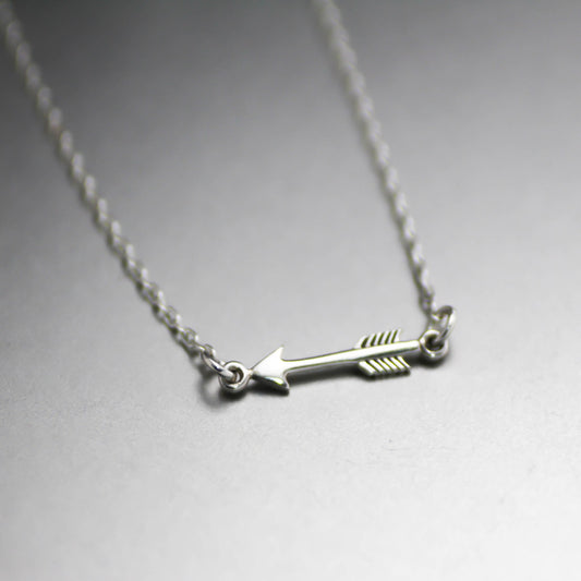 Sterling Silver Arrow Necklace-Womens-LittleGreenRoomJewelry-LittleGreenRoomJewelry