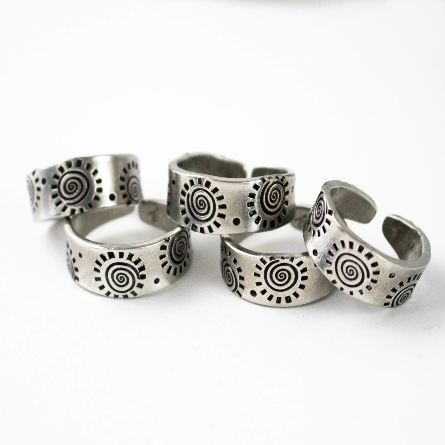 Aritsan Sun Pewter Adjustable Band-Womens-LittleGreenRoomJewelry-LittleGreenRoomJewelry