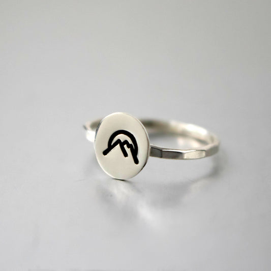 Silver Sunset Stacking Ring-Womens-LittleGreenRoomJewelry-LittleGreenRoomJewelry