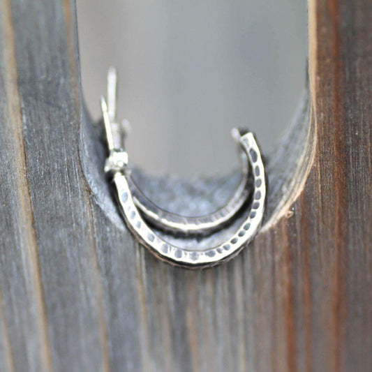 Sterling Silver Organic Vine Hoops-Womens-LittleGreenRoomJewelry-LittleGreenRoomJewelry