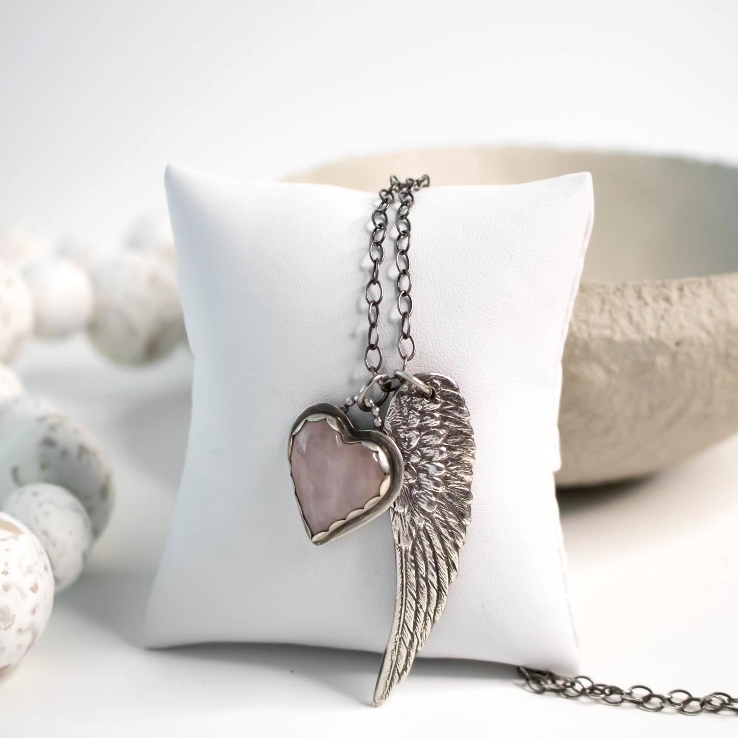 Sweet Angel Wing Necklace-Womens-LittleGreenRoomJewelry-LittleGreenRoomJewelry